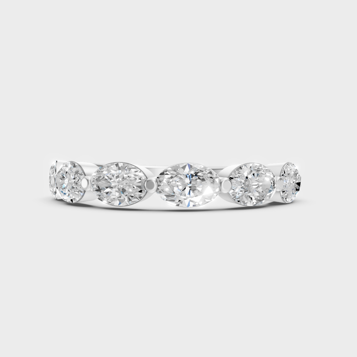 Premium 950 Platinum Oval-Cut Lab-Grown Diamond Engagement Ring